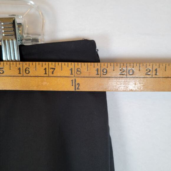 Eileen Fisher Womens Slim Ankle Trouser Pant Size Large Black Organic Cotton - Picture 9 of 13